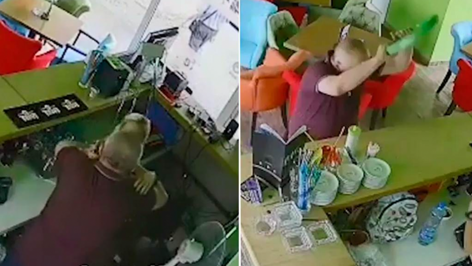 UZNEMIRUJUĆI SADRŽAJ! Učesnik Parova tuče, davi i šutira devojku u kafiću na Novom Beogradu! (VIDEO)