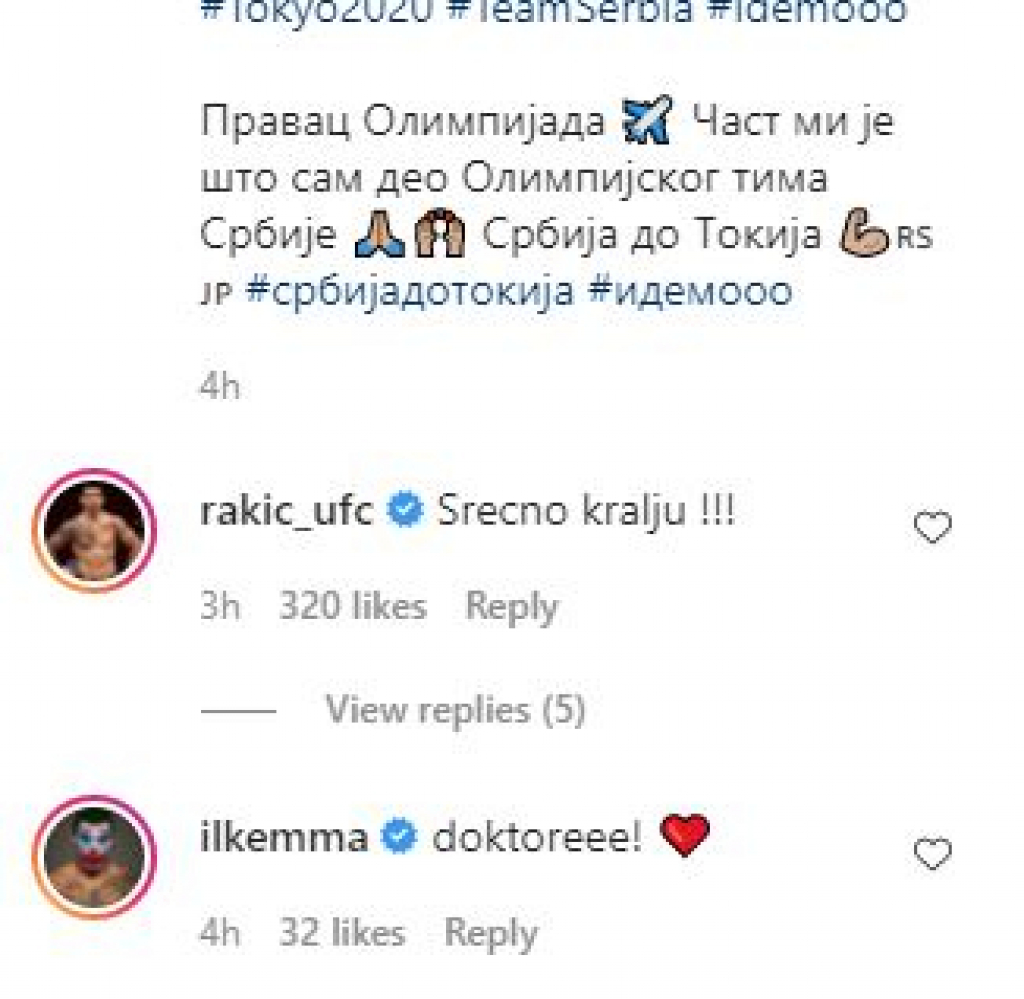 SREĆNO KRALJU! Naš najbolji MMA borac poželeo sreću Novaku na Olimpijskim igrama! (FOTO)