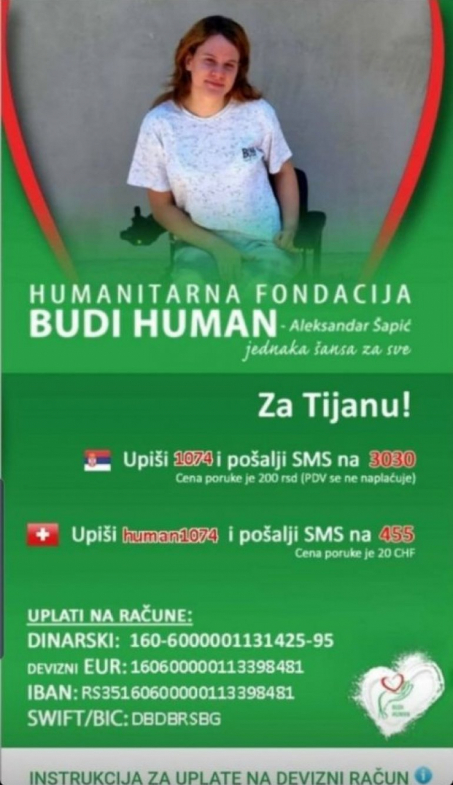 SRBIJO POMOZI! Tijani je saobraćajna nesreća promenila život u 16. godini, neophodna skupa operacija i rehabilitacija u Turskoj