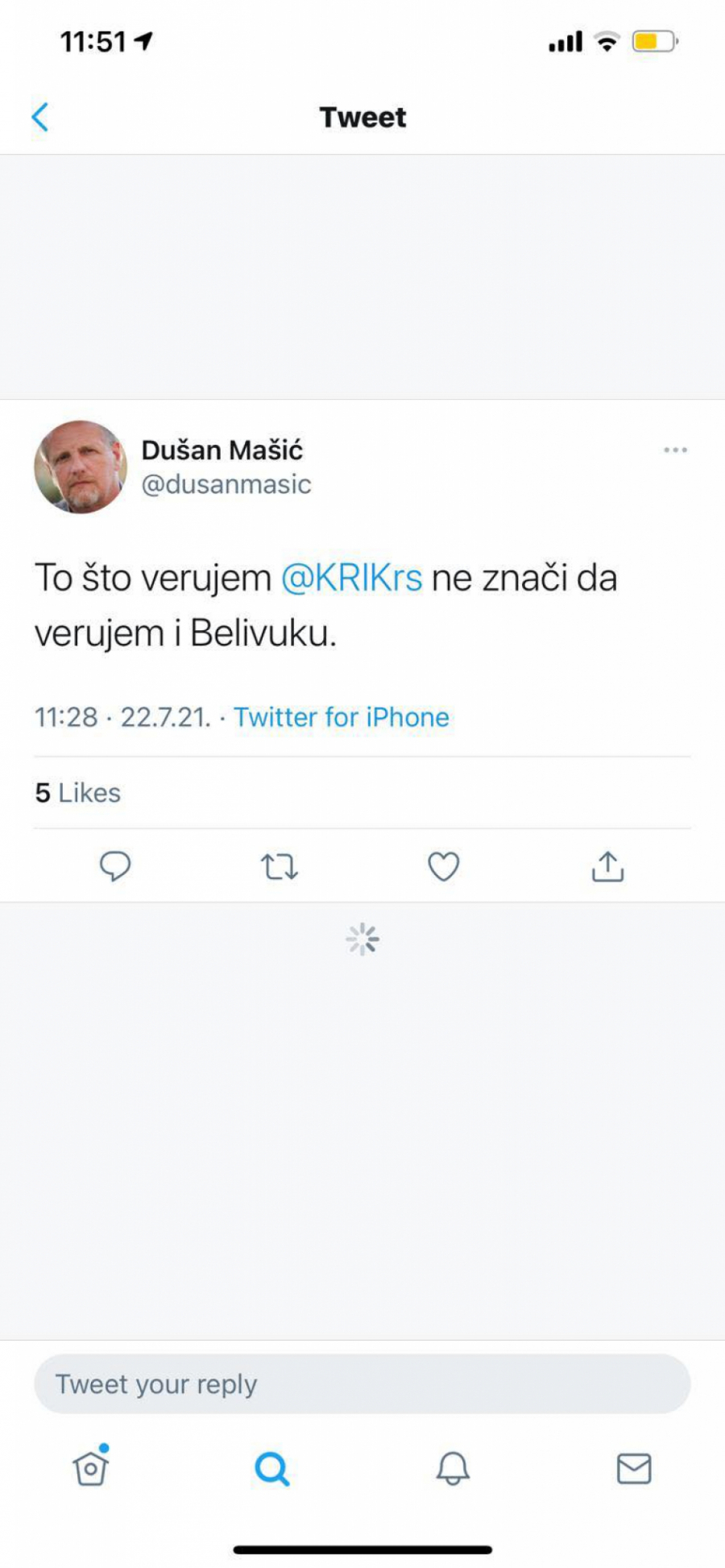 DUŠAN MAŠIĆ: Ne verujem Belivuku! (FOTO)