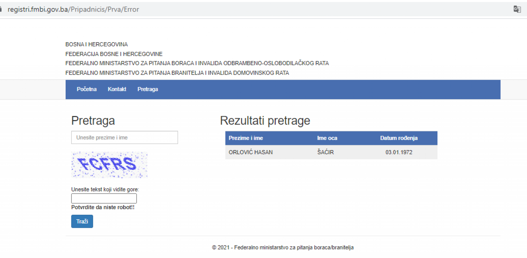 PUCALI NA SRBE, SAHRANJENI KAO ŽRTVE U POTOČARIMA Registar boraca Armije BiH razotkriva 