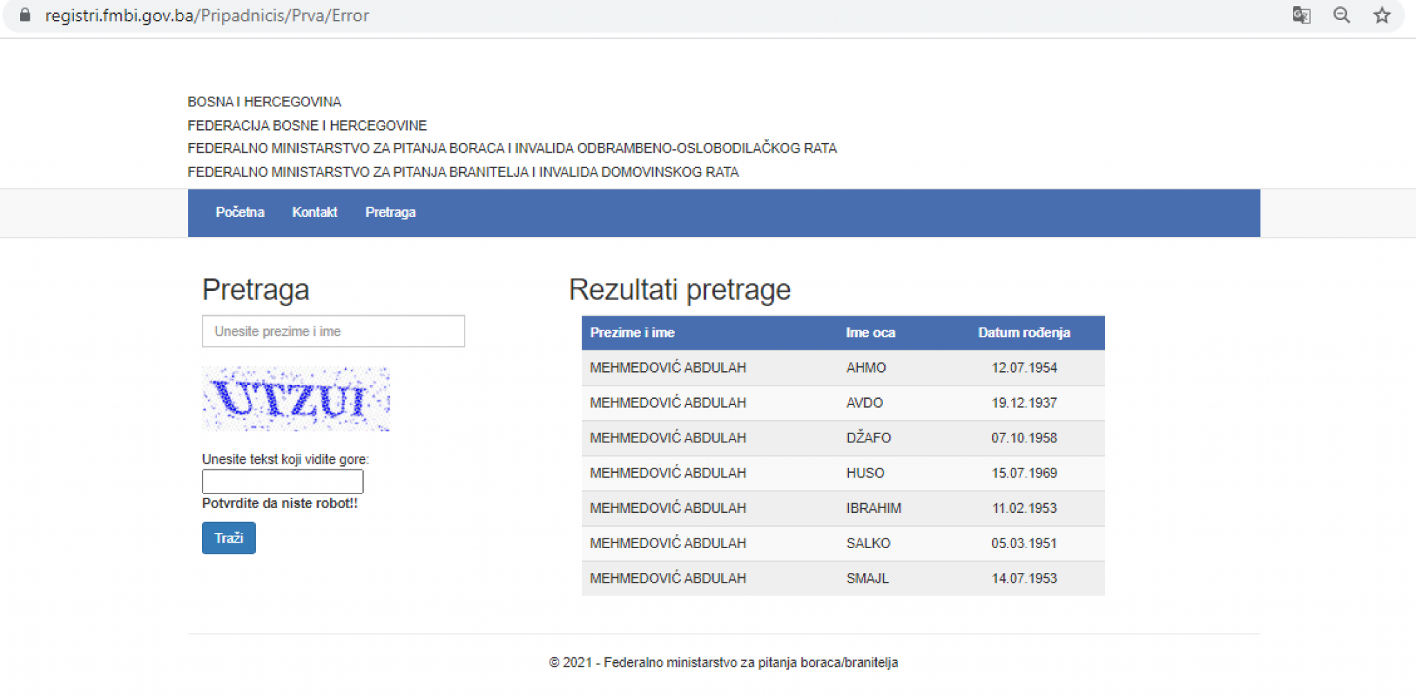 PUCALI NA SRBE, SAHRANJENI KAO ŽRTVE U POTOČARIMA Registar boraca Armije BiH razotkriva 