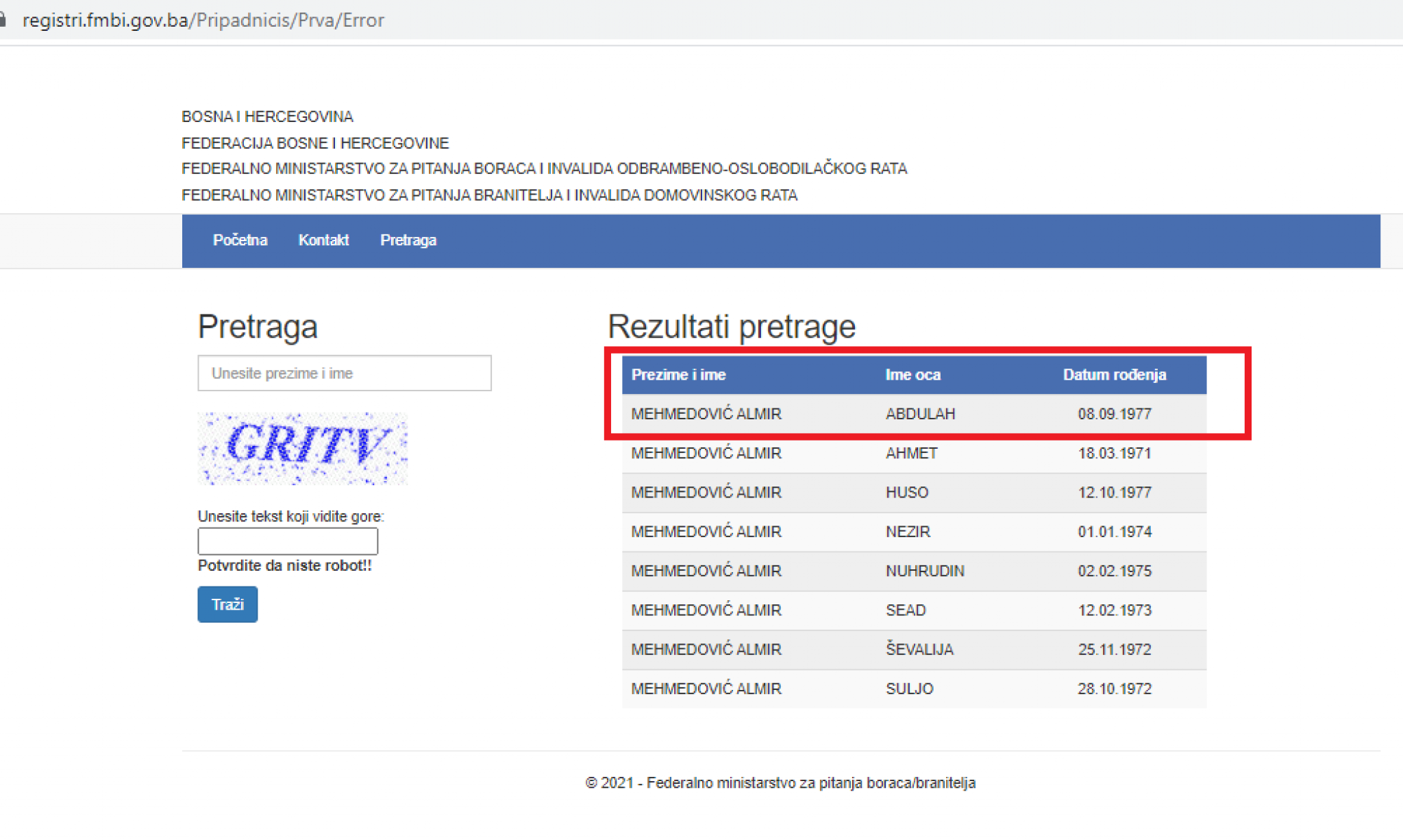 PUCALI NA SRBE, SAHRANJENI KAO ŽRTVE U POTOČARIMA Registar boraca Armije BiH razotkriva 
