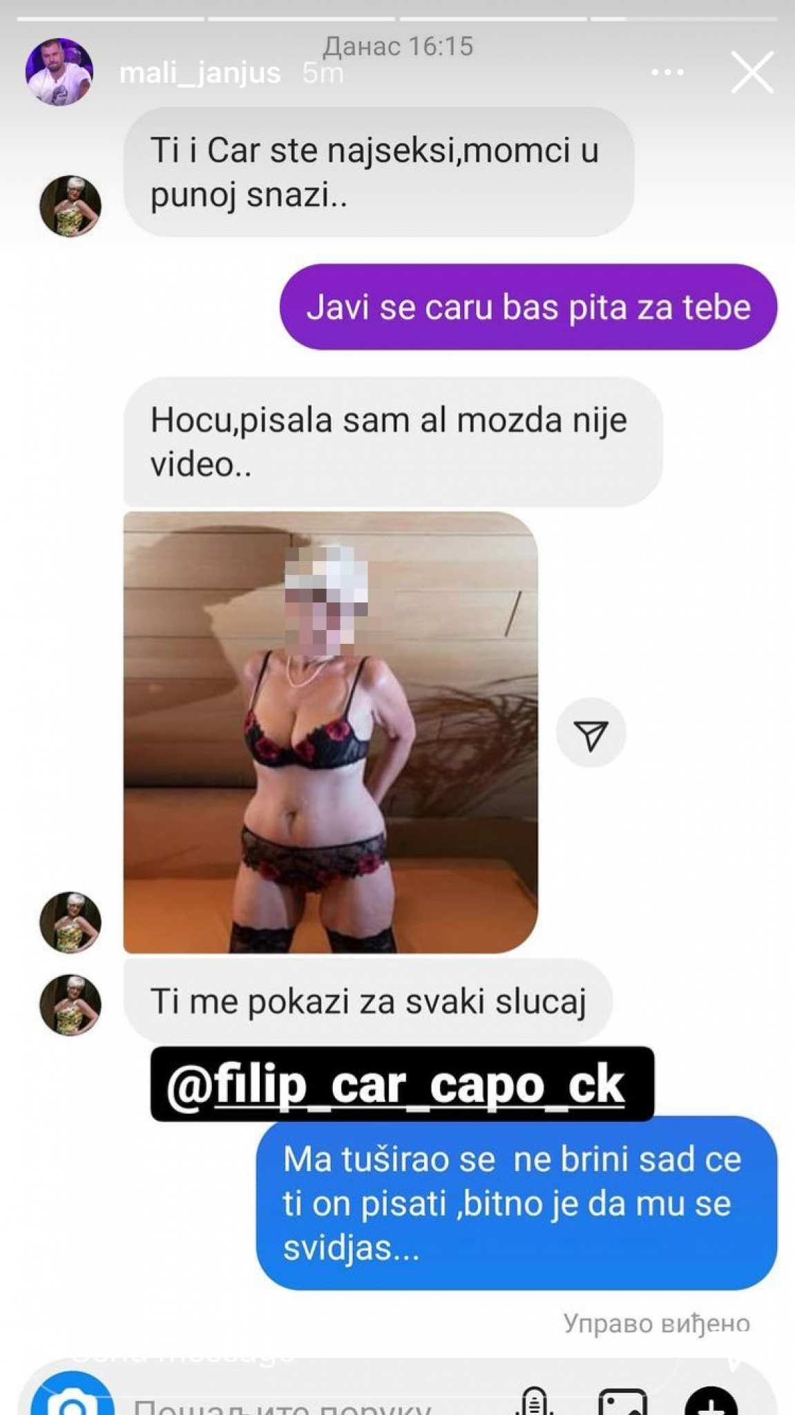 URNEBESNO! Starija žena poslala Janjušu i Caru slike u vešu, pa im poručila: „Za vas mogu biti i gola