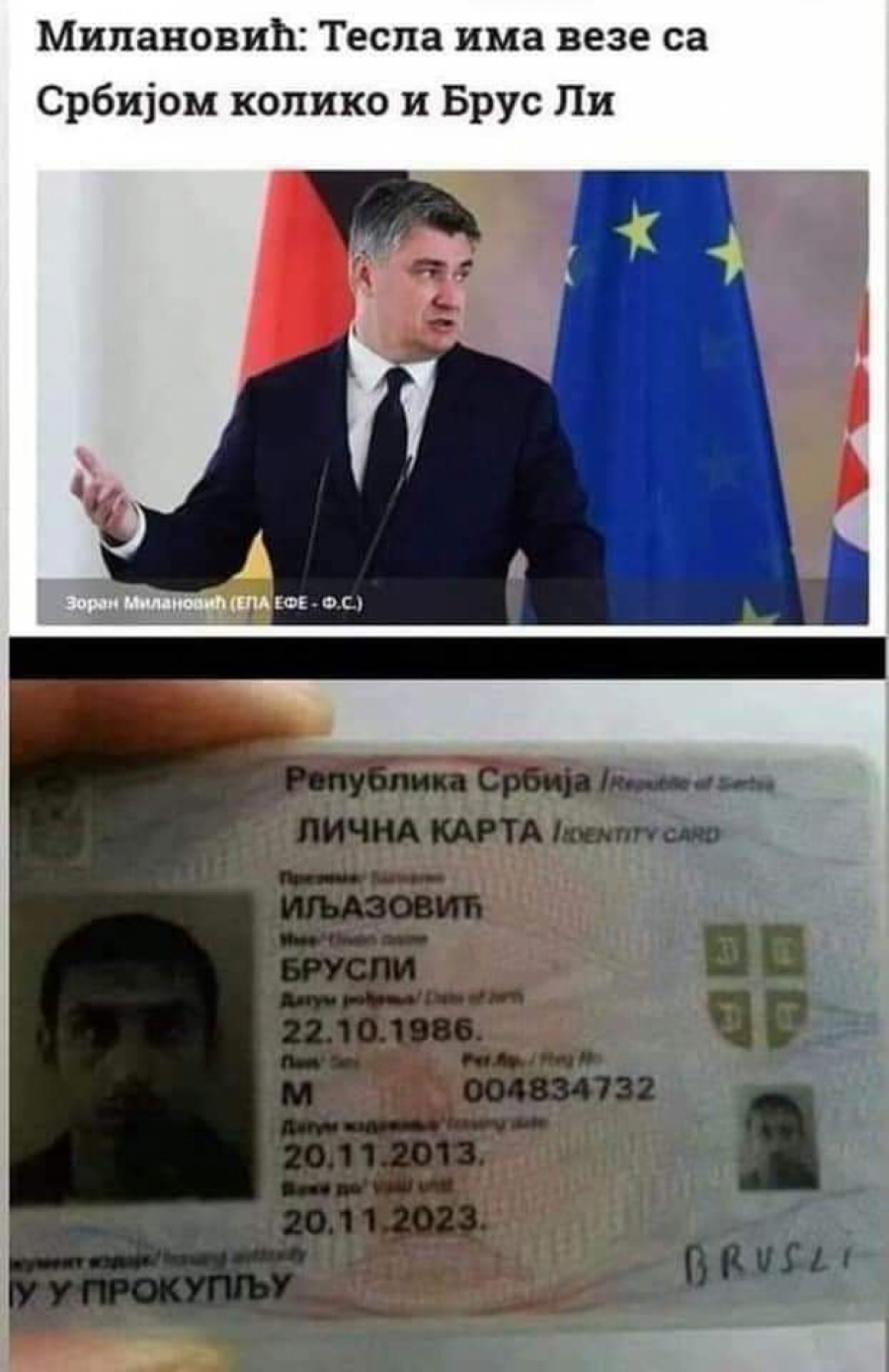 SRBI PRODALI FORU MILANOVIĆU! Zoki prosipao pamet o Tesli, pa proklizao: Brus Li kažeš? Imamo i njega! (FOTO)