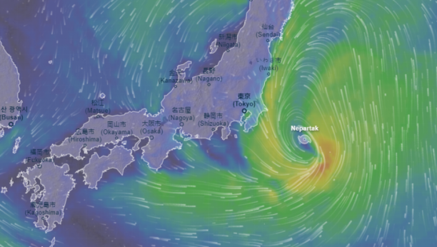 OČEKUJE SE JAK TAJFUN U JAPANU U toku evakuacija 72.000 ljudi
