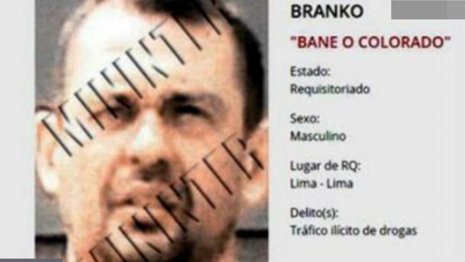 BANE KOLORADO NAJTRAŽENIJI SRPSKI BEGUNAC Za informacije o bosu narko-kartela "Sarma" nude ogromnu svotu novca