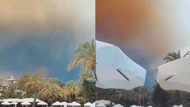 BUKTI VATRA U POZNATOM LETOVALIŠTU, NEBO JE UŽARENO Turisti beže sa plaža, prizori su jezivi i zastrašujući (VIDEO)