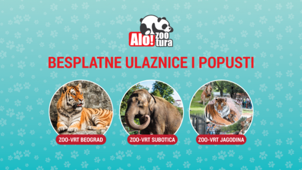 ZOO TURA Dnevne novine Alo! vode vas besplatno u zoološke vrtove širom Srbije