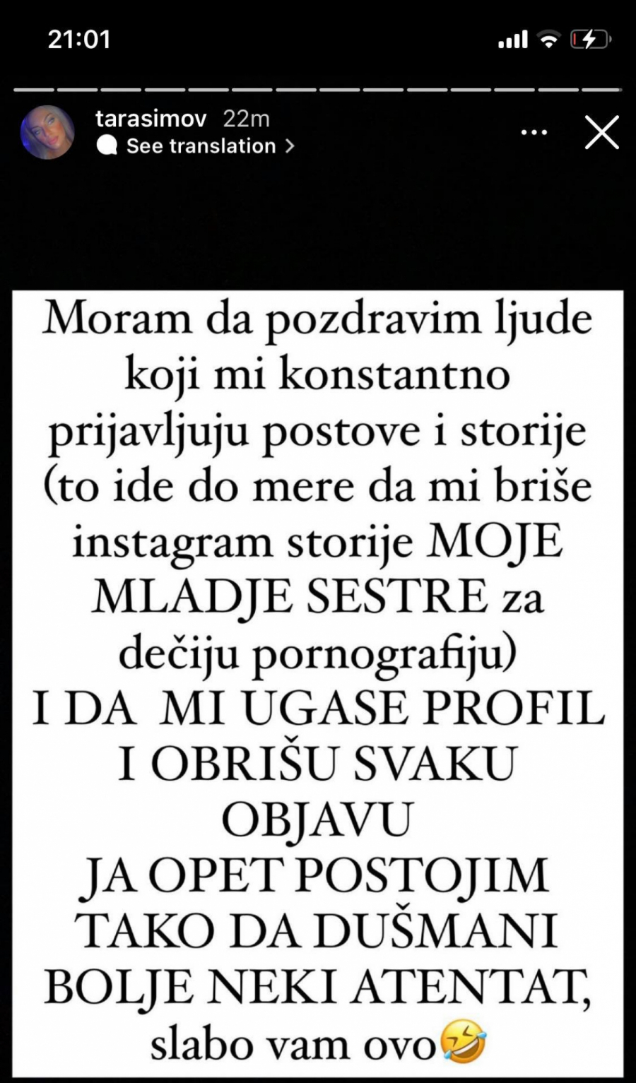 PROLAZI KROZ PAKAO! Tara Simov na udaru zbog postavljanja fotografija mlađe sestre, spominje se i dečija po*nografija! (FOTO)