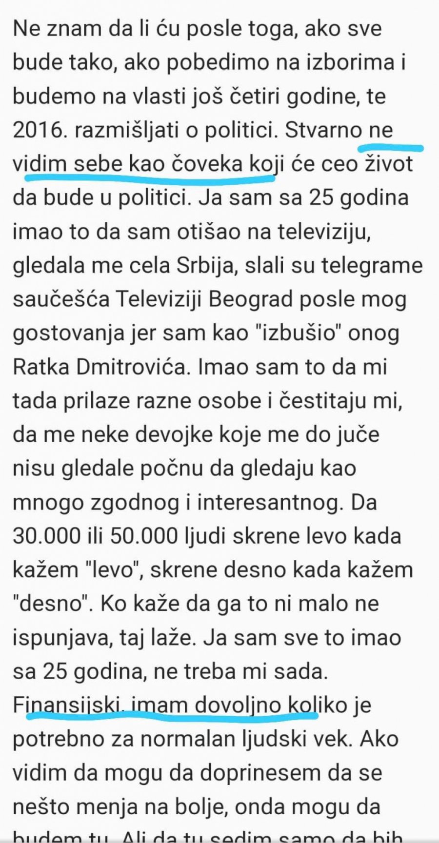 ĐILAS NEKAD PEVAO DRUGU PESMU Govorio kako su mu dosta dva mandata, a i dalje je u politici - ponestalo mu para!