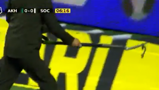 NEZVANI GOST U RUSIJI! Zmija upala na teren i prekinula meč Partizanovog narednog rivala (VIDEO)