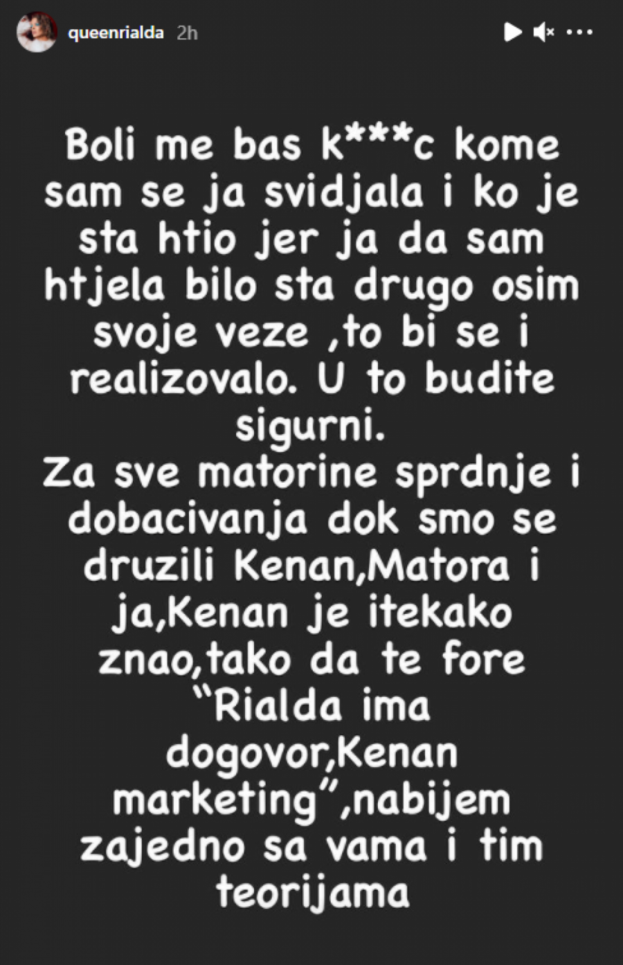 METUZALEMU, U ONOJ ŽENSKOJ GARDEROBI SI MI BIO NEODOLJIV! Rialda brutalno odgovorila na Mićine optužbe!