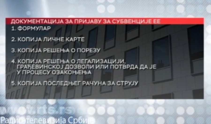 PRIJAVE ZA PARE OD DRŽAVE ZA STOLARIJU Morate imati 5 dokumenta! Objavljen spisak