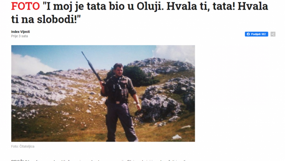 HVALA TI TATA ŠTO SI BIO U OLUJI  Tekstovi u kojima se slavi POKOLJ SRBA preplavili hrvatske tabloide