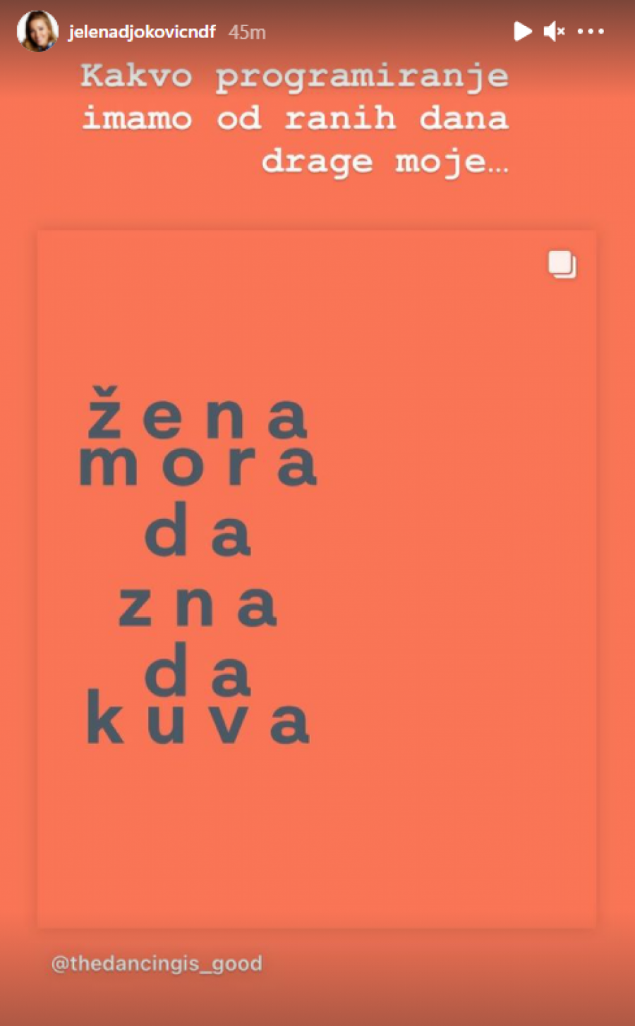 ŽENA MORA DA ZNA DA KUVA, NEĆE VALJDA ON KUVATI?! Jelena Đoković daje recepte koji su 