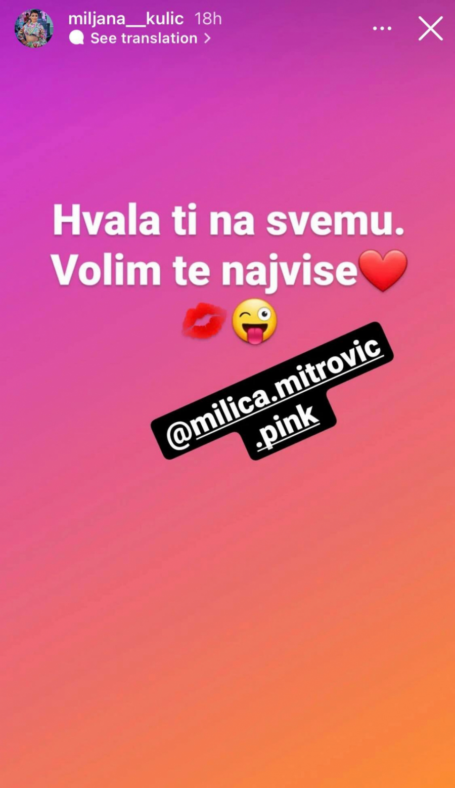 MILJANA POSLALA PORUKU MILICI MITROVIĆ Velika šefica joj pomogla, a ovako joj se Kulićeva odužila!