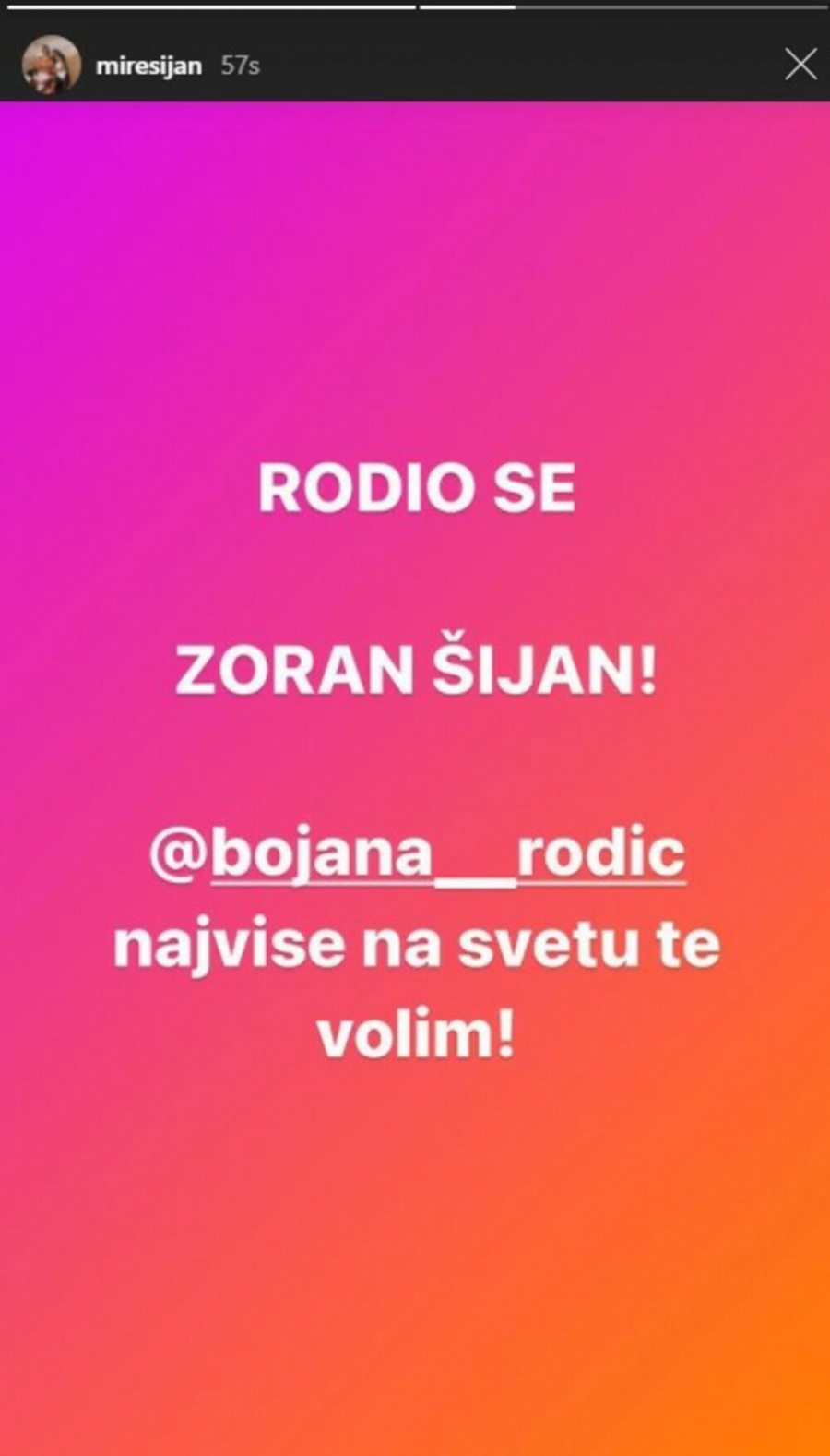 STIGAO ZORAN ŠIJAN! Porodila se Bojana Rodić, Mirko objavio srećne vesti! (FOTO)