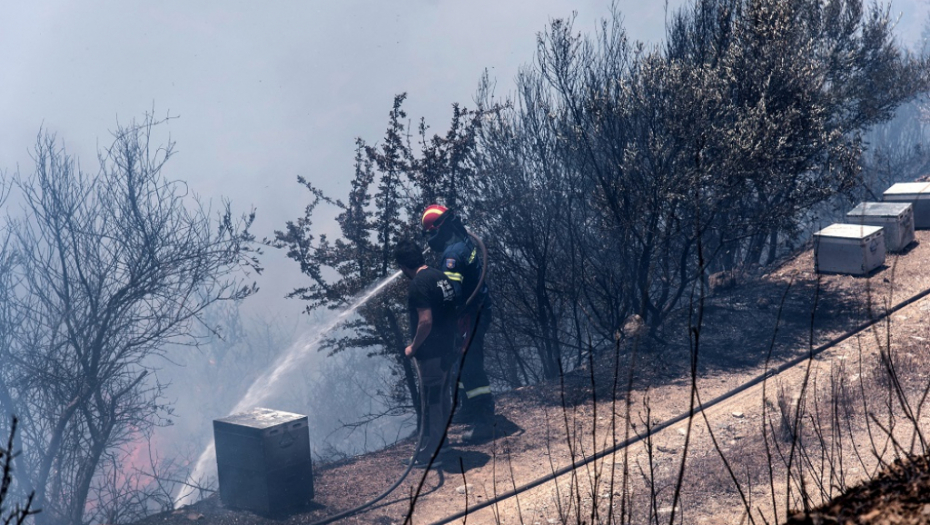 ZAJEDNO SMO JAČI Srpski vatrogasci gase požare na Eviji
