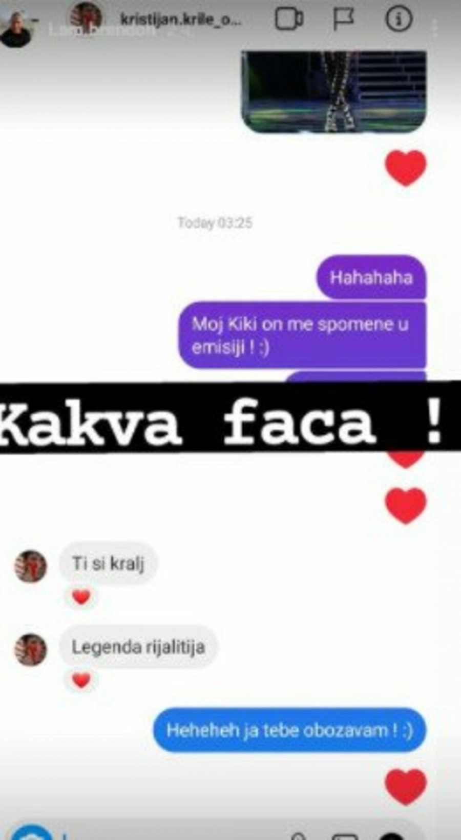 KRISTIJAN GOLUBOVIĆ SE OBRATIO OVOM ZADRUGARU! To stvarno nismo očekivali, isplivale prepiske (FOTO)