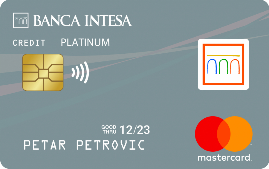 Banca Intesa Mastercard® Platinum kreditna kartica - simbol prvoklasnog servisa