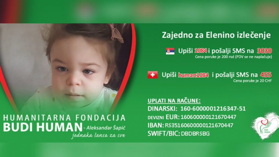 ZAJEDNO ZA ELENINO IZLEČENJE! Veseloj devojčici je ustanovljena retka genetska bolest koja napada jedno u milion mališana