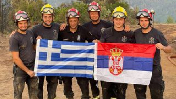 SRPSKI HEROJI Naši vatrogasci na Eviji nastavljaju borbu sa vatrenom stihijom (FOTO)