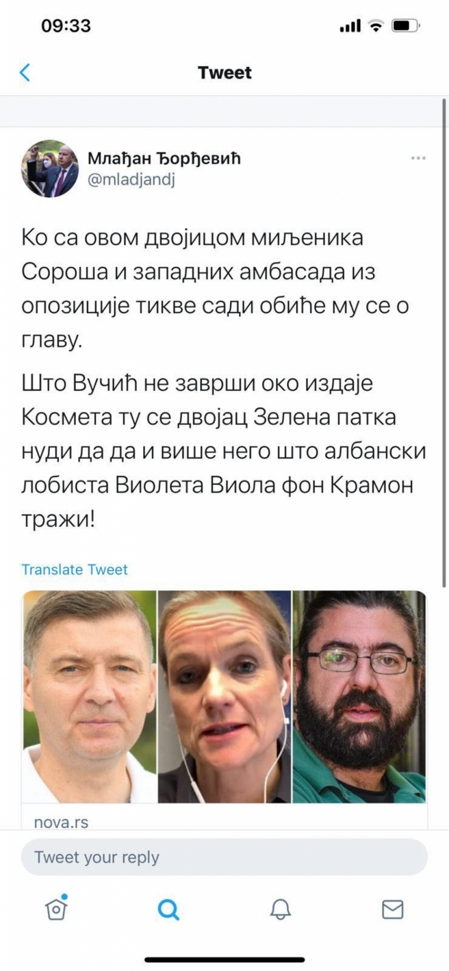 PATETIČNI ĐILAS Preko svojih novina 