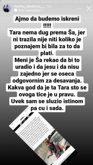 PROMENIO PLOČU! Marko Đedović brani Taru od Nenada, oglasio se i uputio Simovoj reči podrške, reper će zanemeti kada ovo vidi (FOTO)