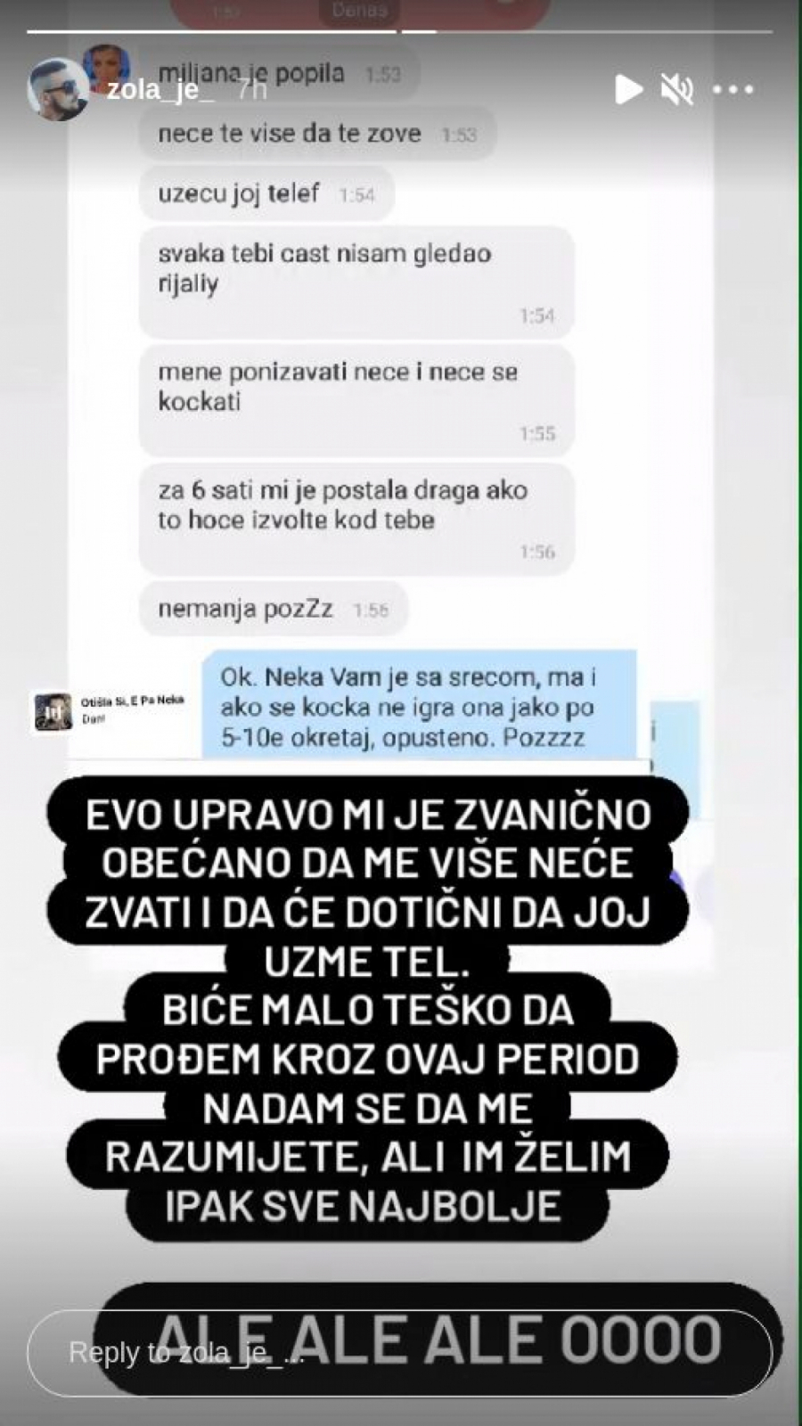ŠOU PROGRAM! MILJANIN DEČKO ZVAO ZOLU I DAO MU OBEĆANJE Svaka tebi čast, mene ponižavati neće!
