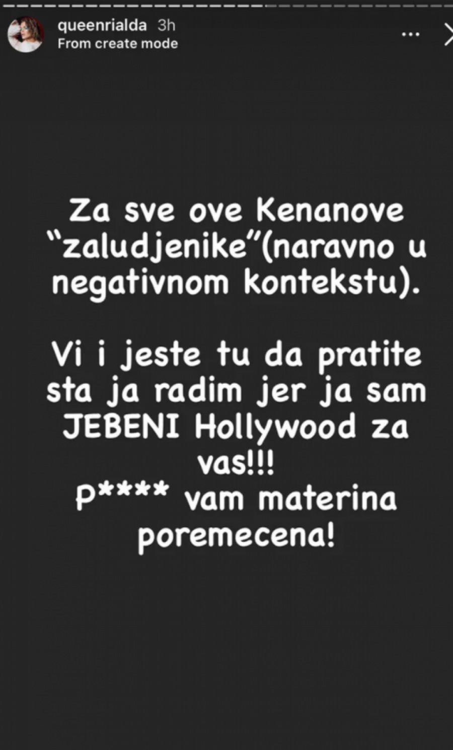 JA SAM JE*ENI HOLIVUD ZA VAS! Rialda brutalno zapušila usta hejterima, pale teške reši (FOTO)