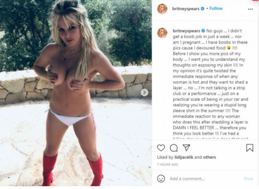 BRITNI SPIRS SLOBODINIJA NEKO IKAD Objavila fotku na kojoj je gola do pojasa, pogledajte kako izgleda sa 39 godina!