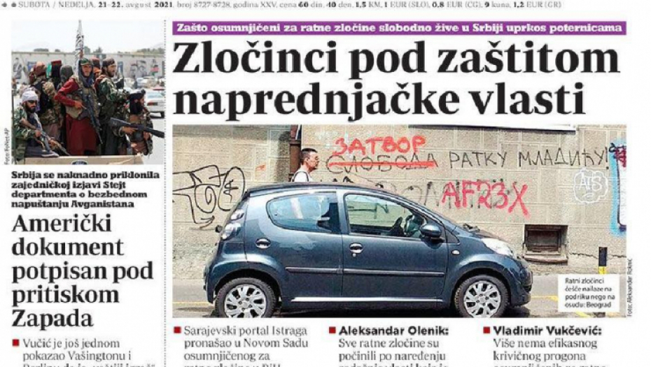 Đilas preko svoje novine poručuje predsedniku Vučiću:  Moraš da loviš Srbe i da ih isporučuješ regionu!