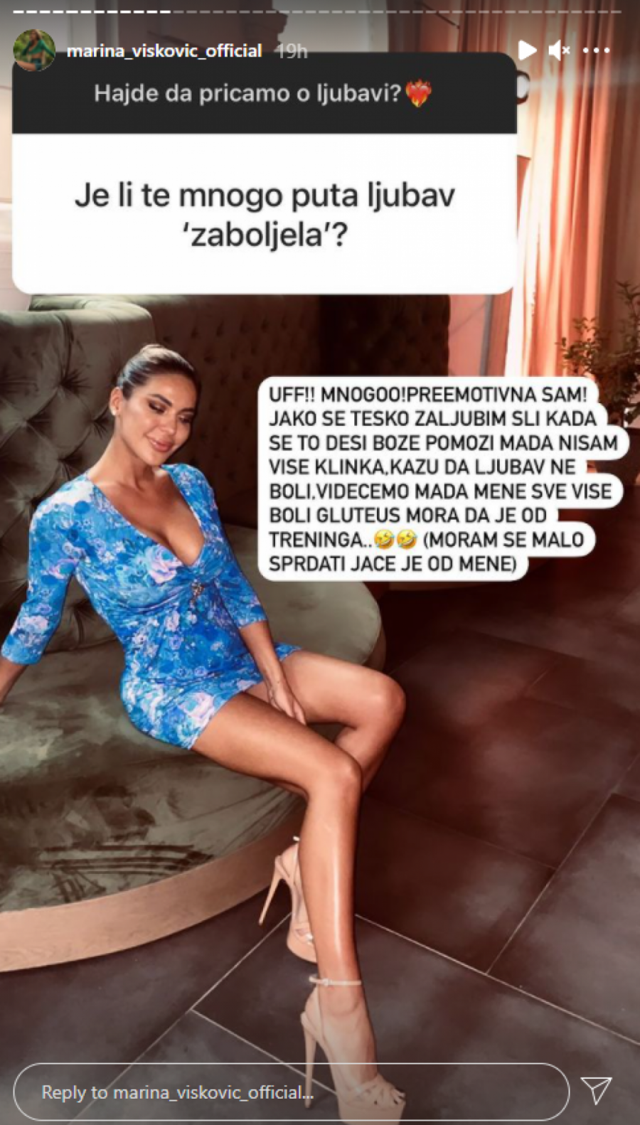 PREBOLITE PARTNERA REDOVNIM ALKOHOLISANJEM Marina Visković na Instagramu delila ljubavne savete, pitanja se samo ređaju