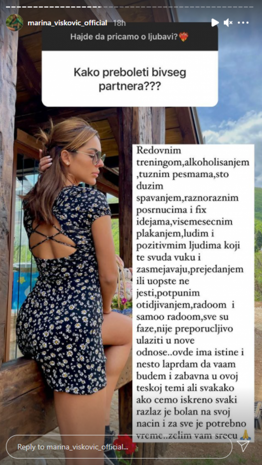 PREBOLITE PARTNERA REDOVNIM ALKOHOLISANJEM Marina Visković na Instagramu delila ljubavne savete, pitanja se samo ređaju