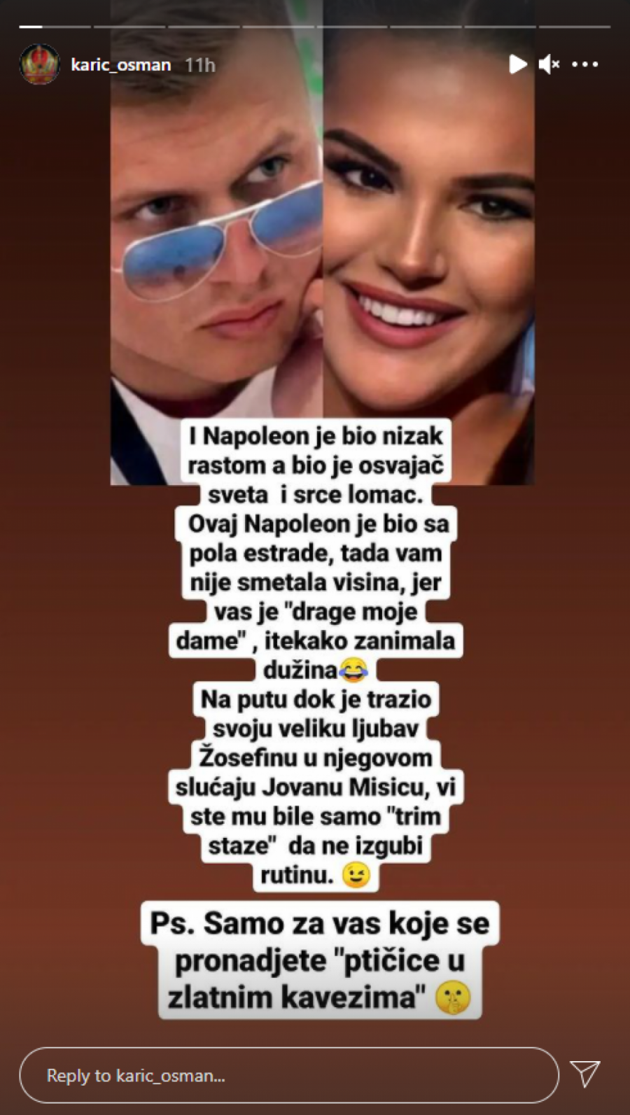 VI STE MU BILE SAMO TRIM STAZE Osman Karić progovorio o dužini 