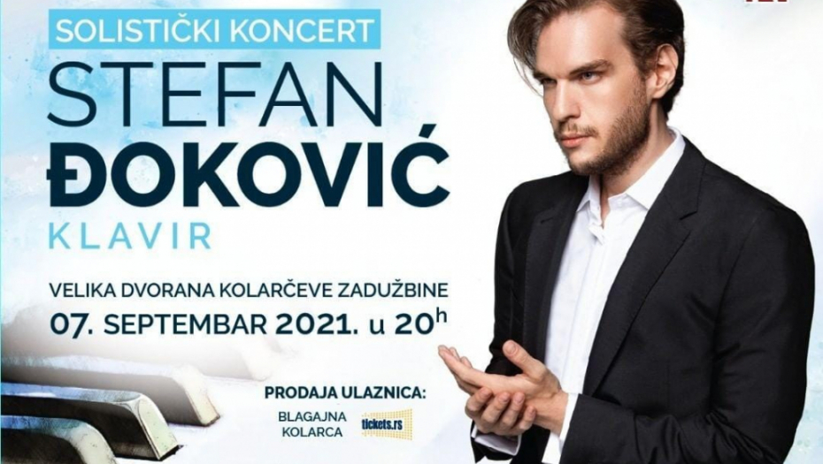 Spektakularan koncert pijaniste Stefana Đokovića zakazan za 7. septembar