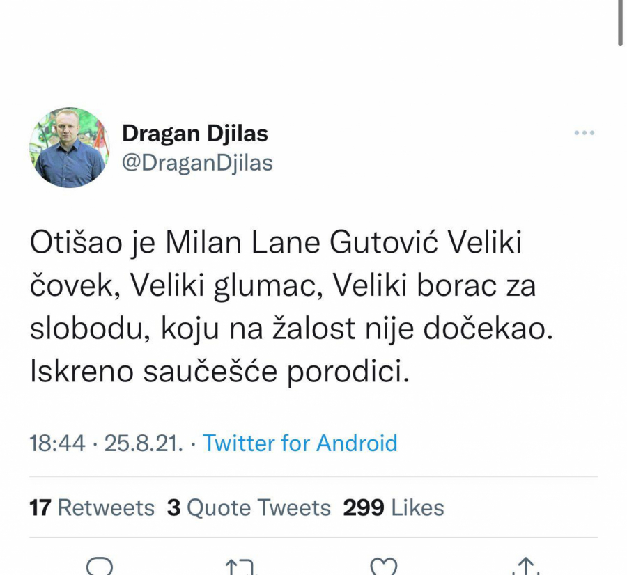 LEŠINAR! Dragan Đilas bi da zaradi politički poen na mrtvom čoveku