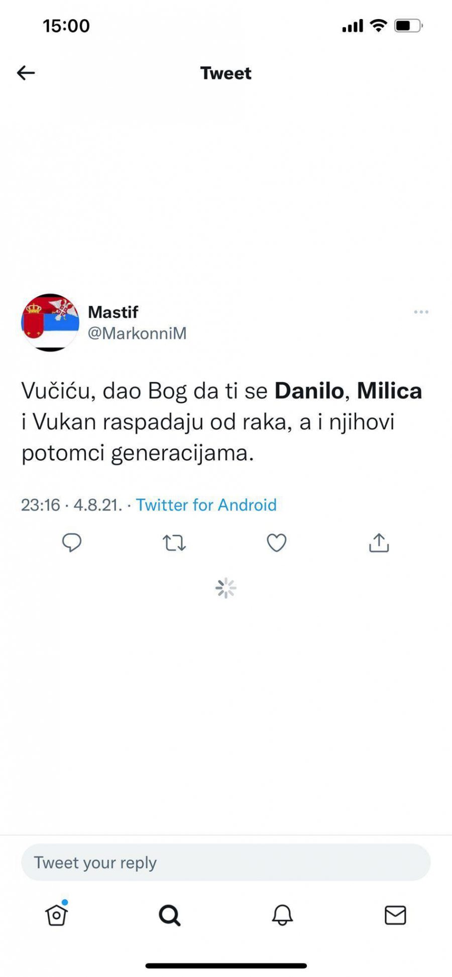 ĐILASOVI MONSTRUMI:  Vučiću, dao Bog da ti se Danilo, Milica i Vukan raspadaju od raka!