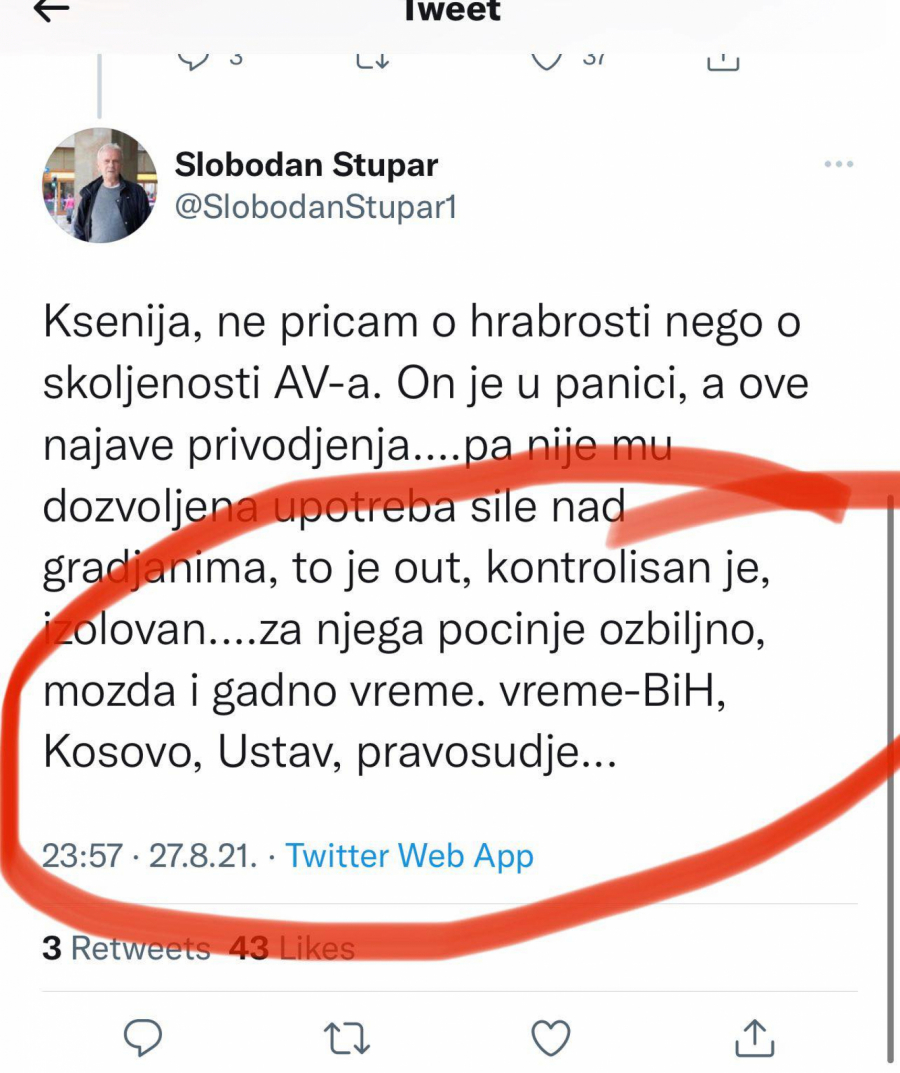 CRNA VRANA Đilasovski novinar Slobodan Stupar otkrio svoje vlažne snove: Stari sladostrasnik se nada da će Zapad srušiti Vučića, pa makar sva Srbija propala