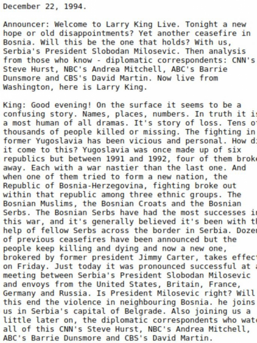 MALO KO ZNA DA JE MILOŠEVIĆ GOSTOVAO NA CNN  Ovako je izgledao njegov intervju sa čuvenim američkim voditeljem (FOTO)