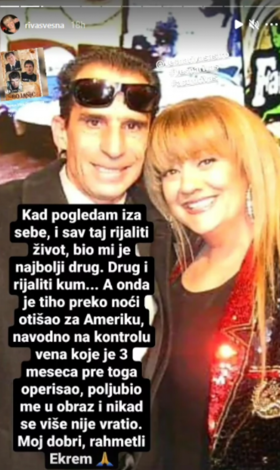 SVE SE RAZOTKRILO! Pevačica konačno odlučila da progovori o poslednjem susretu sa Ekremom Jevrićem! (FOTO)