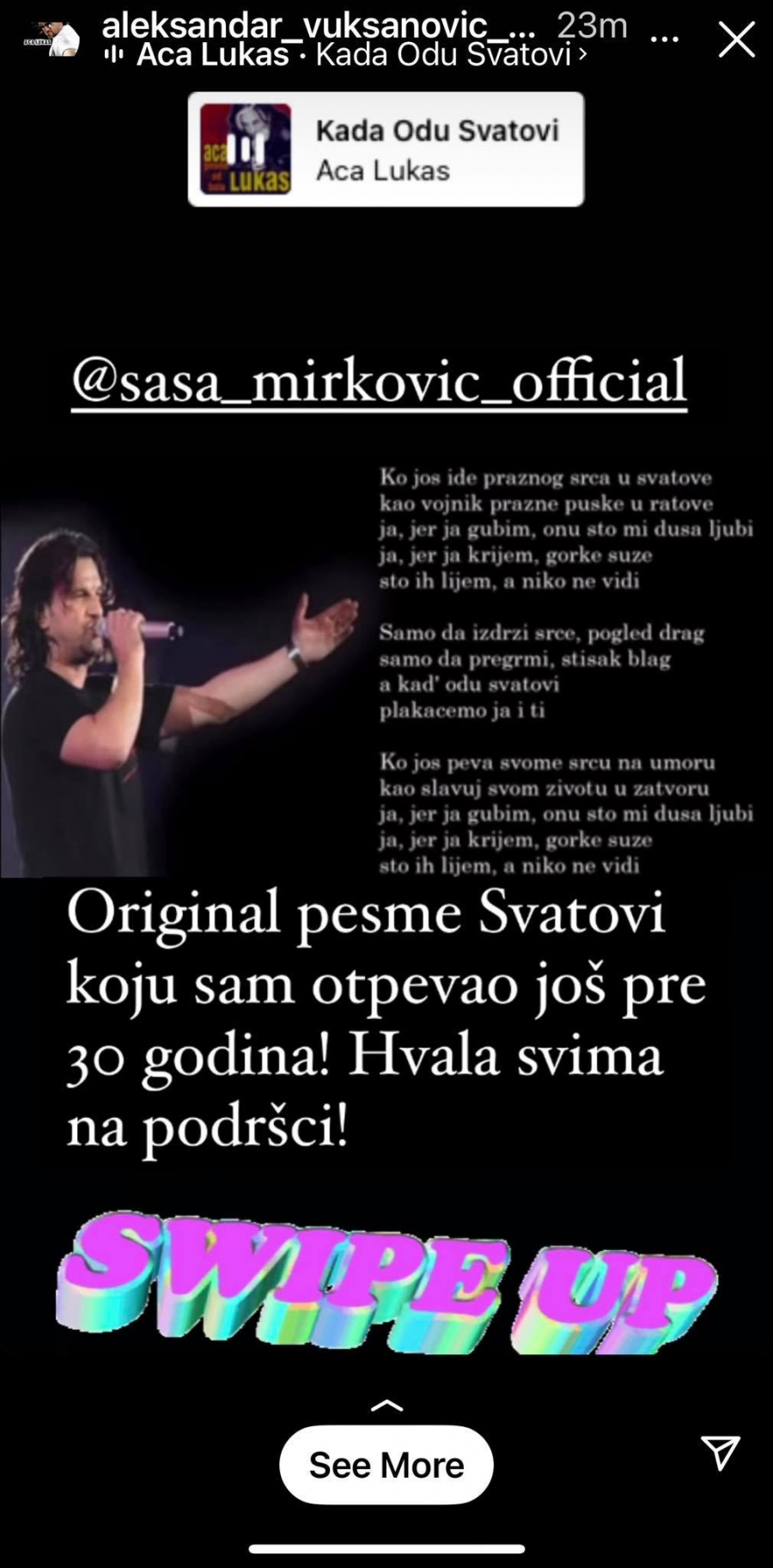 ISTINA JE ISPLIVALA! Ovo je originalna pesma Ace Lukasa zbog koje je nastao haos! (VIDEO)