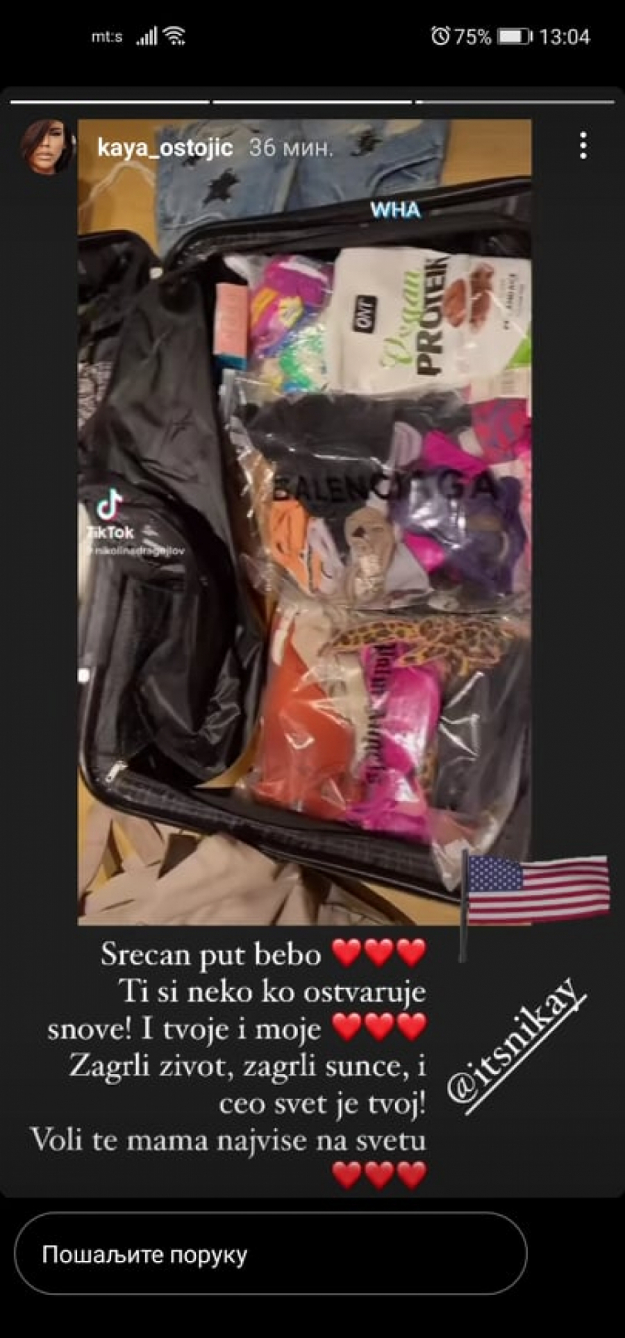 POTRESNO! Kaja Ostojić se emotivnom porukom oprostila od ćerke! (FOTO)