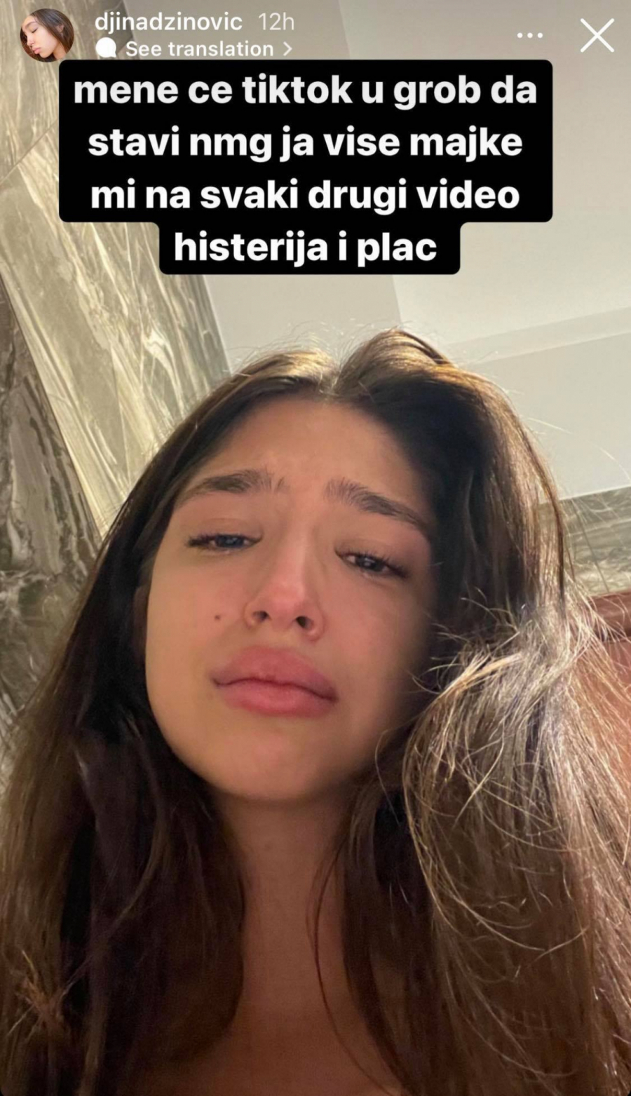 U GROB ĆE ME OTERATI Ćerka Harisa Džinovića kuka i plače na društvenim mrežama