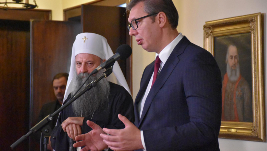 Predsednik Vučić i patrijarh Porfirije