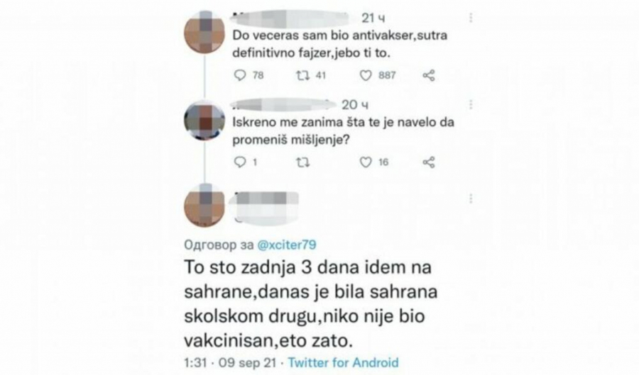I ANTIVAKSERI UVIĐAJU OZBILJNOST SITUACIJE Muškarac odbijao vakcinu, a sutra ide da primi Fajzer - evo šta ga je navelo da se predomisli