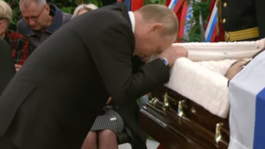PUTIN SKRHAN OD BOLA I TUGE Prekrstio se, pa oprostio od prijatelja - poginulog ministra (FOTO/VIDEO)