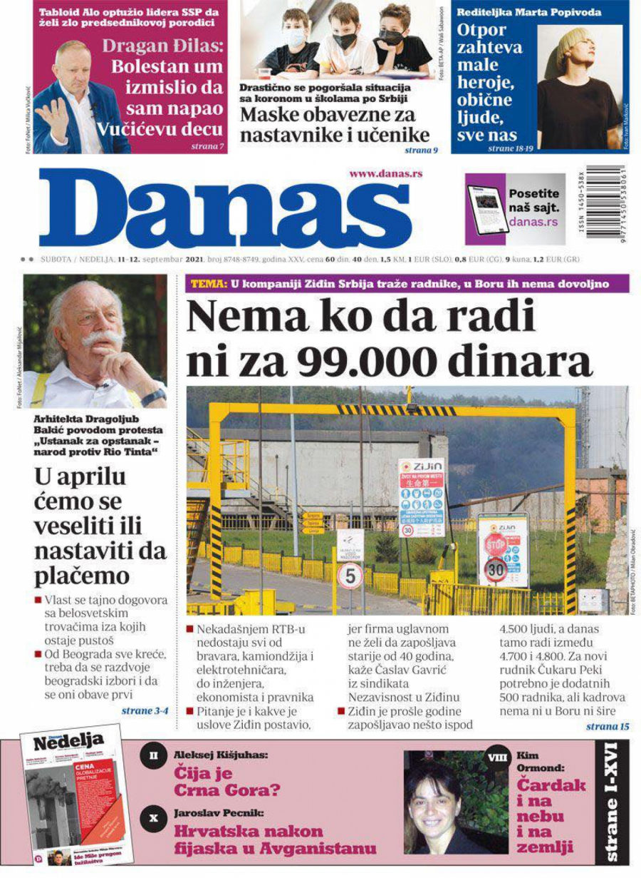 ĐILASOVE NOVINE KONAČNO PIŠU ISTINU Od kada Vučić dovodi investitore, plate su stabilne, visoke i rastu! (FOTO)