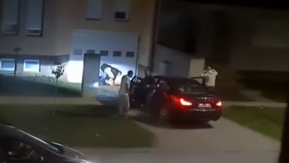 BRUTALNI OBRAČUN U OSIJEKU Posle krvničkog pesničenja probao da udari napadača BMW-om pa se zabio u njegov auto (VIDEO)